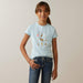 Ariat Kid's Time To Show T-shirt Heather mosaic blu