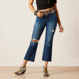 Ariat Women's High Rise Caroly Flare Crop Jean Athena