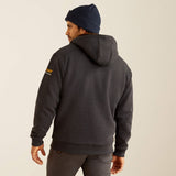 Ariat Men's Rebar All-Weather Sherpa-Lined Full Zip Hoodie - Charcoal Heather Charcoal Heather /  / REG