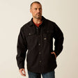 Ariat Men's Rebar Canvas Shirt Jacket - Black Black /  / REG