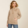 Ariat Women's Bronco Stitch Hoodie - Dark Oatmeal Heather Dark Oatmeal Heather