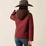 Ariat Women's Pioneer StretchShell Jacket - Tawny Port & Chocolate Plum Tawny Port / Chocolate Plum