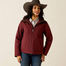 Ariat Women's Pioneer StretchShell Jacket - Tawny Port & Chocolate Plum Tawny Port / Chocolate Plum