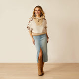 Ariat Women's Wild West Sweater - Summer Sand & Irish Cream Sumer Sand / Irish Cream