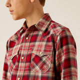 Ariat Boys' Herschel Retro Fit Shirt - Chili Pepper Chili Pepper