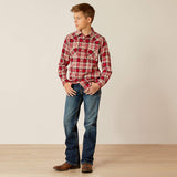 Ariat Boys' Herschel Retro Fit Shirt - Chili Pepper Chili Pepper