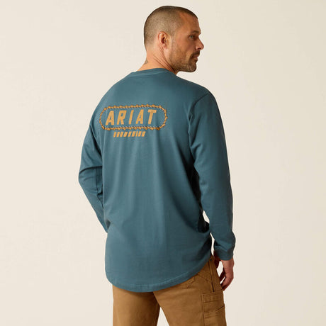 Ariat Men's Rebar Cotton Strong Chainsaw Logo T-Shirt - Stargazer targazer / S / REG