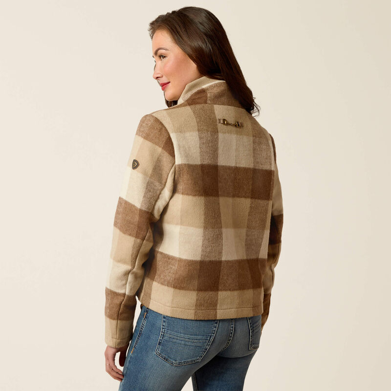 Ariat Women's Marland Jacket - Carmel Buffalo Plaid Camel Buffalo Plaid