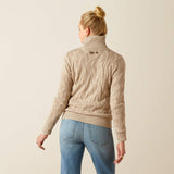 Ariat Women's Alamere Sweater 1/2 Zip Sweater - Oatmeal Heather Oatmeal Heather