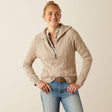 Ariat Women's Alamere Sweater 1/2 Zip Sweater - Oatmeal Heather Oatmeal Heather