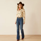 Ariat Women's Homestyle Shirt - Retro Ranch Print Retro Ranch