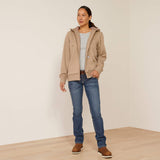 Ariat Women's Rebar All-Weather Sherpa Full Zip Hoodie - Oatmeal Heather Oatmeal Heather