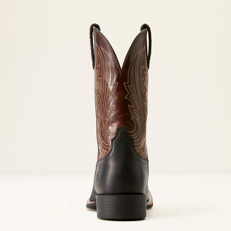 Ariat Men's Sport Big Country Cowboy Boot - Basic Black & Mahogany