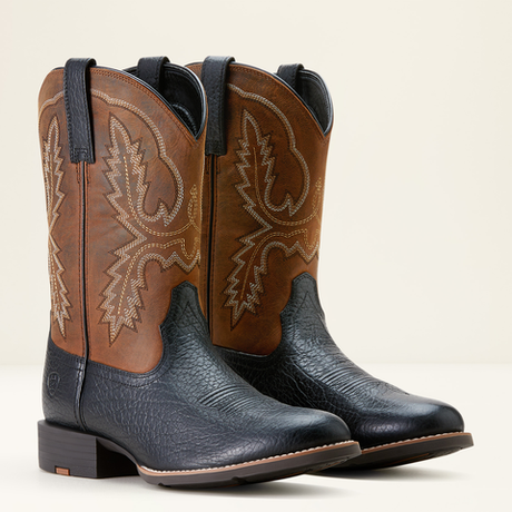 Ariat Men's Sport Stratten Cowboy Boot - Black Adobe