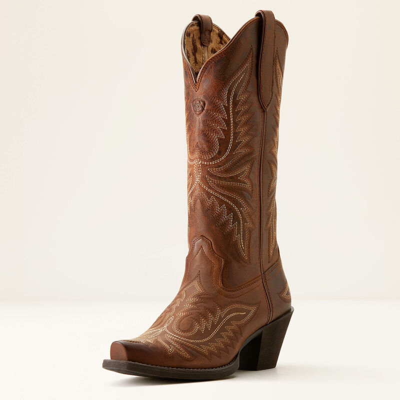 Ariat Women's Round Up Collins Western Boot - Rafter Tan