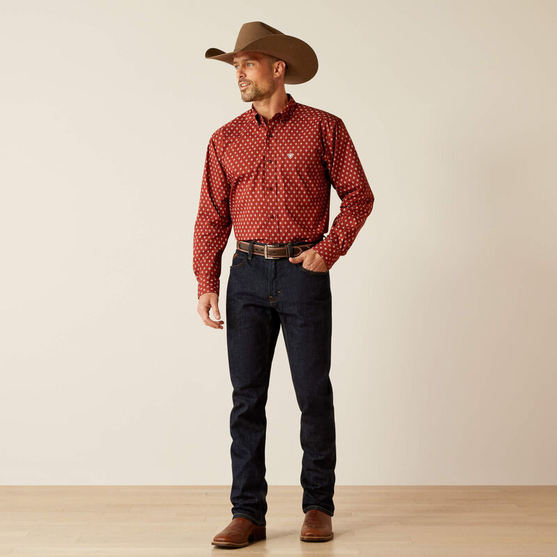 Ariat Pax Classic Fit Shirt - Burgundy