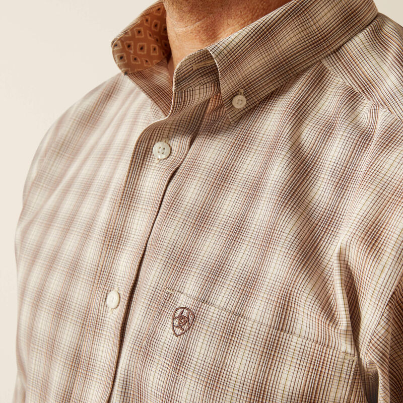 Ariat Wrinkle Free Flemming Fitted Shirt - Brown