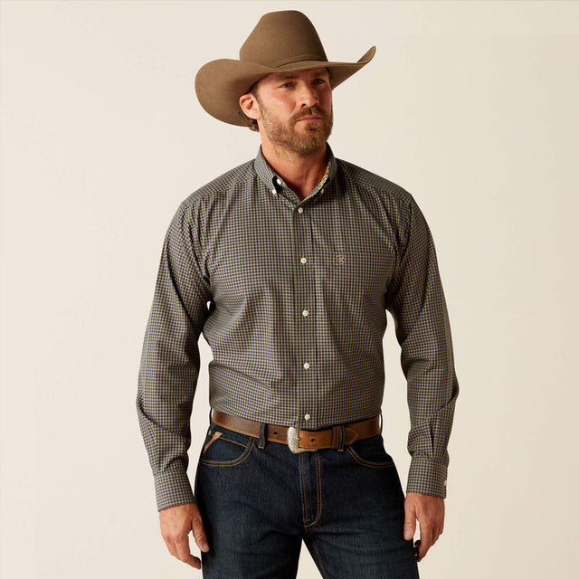 Ariat Wrinkle Free Ferris Classic Fit Shirt - Navy Navy /  / Regular