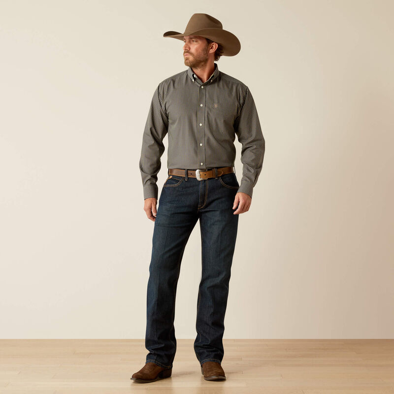 Ariat Wrinkle Free Ferris Classic Fit Shirt - Navy