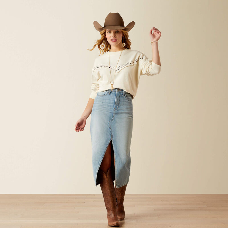 Ariat Moonstone Sweatshirt - Whisper White