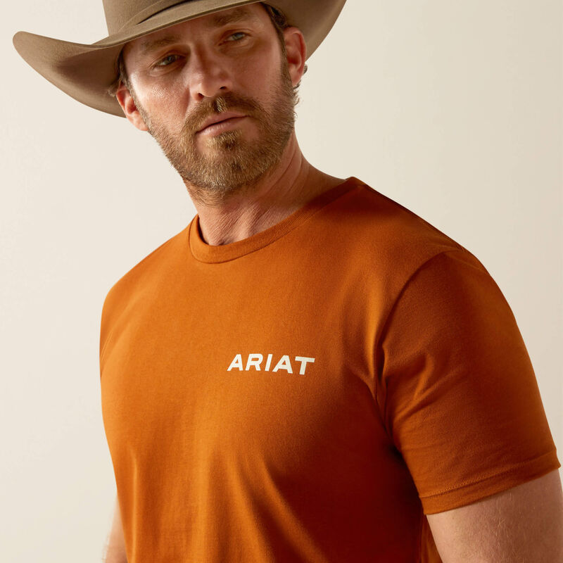 Ariat Buffalo West T-Shirt - Burnt Umber