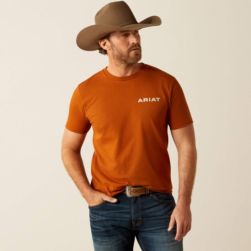 Ariat Buffalo West T-Shirt - Burnt Umber