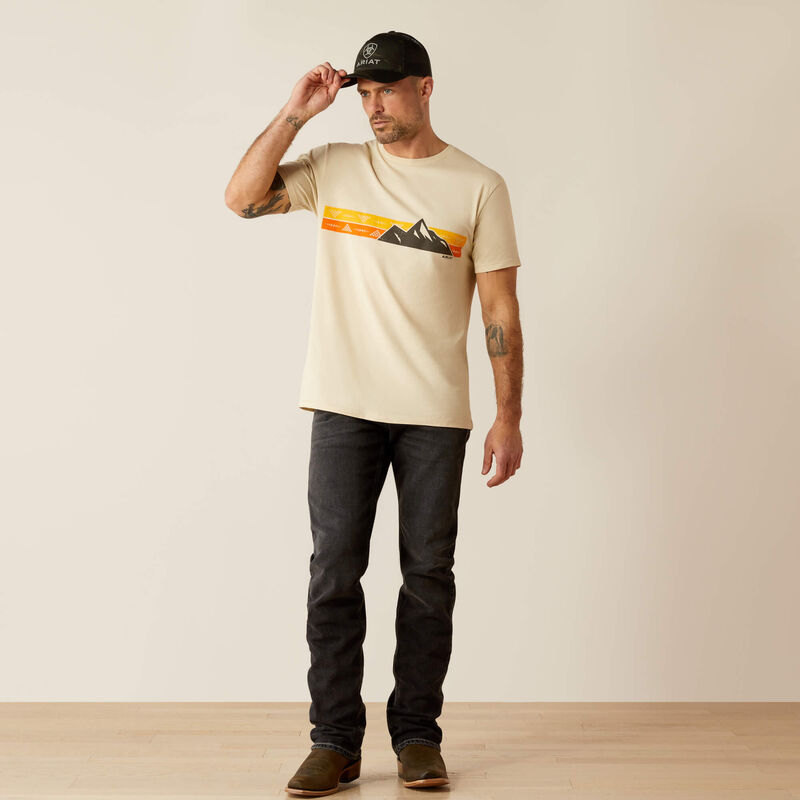 Ariat Southwest Mountain Stripe T-Shirt - Natural