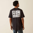 10054445 Mns Rebar Cotton Strong Hardhead T-shirt - Black Black