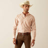 10054660 Mns Wf Solid Fitted Shirt - Light Brown Light brown