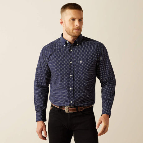 10054672 Mns Carmine Classic Fit Shirt - Navy Navy