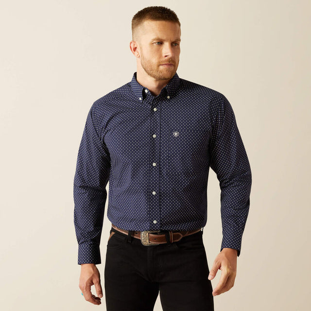 10054672 Mns Carmine Classic Fit Shirt - Navy Navy