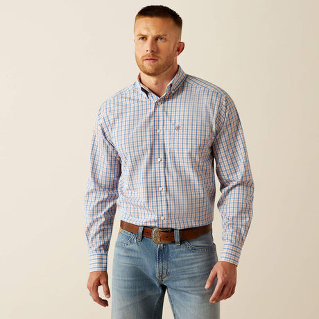 10054691 Mns Wf Aaron Classic Fit Shirt - Blue Blue