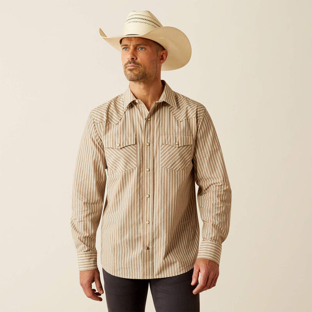 10054712 Mns Hollis Retro Fit Shirt - Tan Tan