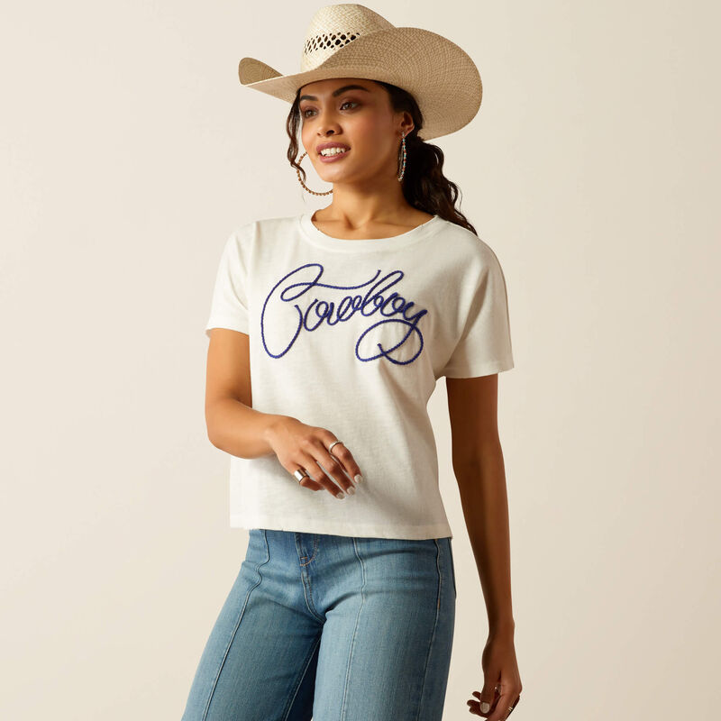 10055139 Wms Cowboy T-shirt - Cloud Dancer Cloud dancer