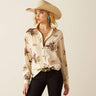 10058540 Wms Homestyle Shirt - Round Up Round up