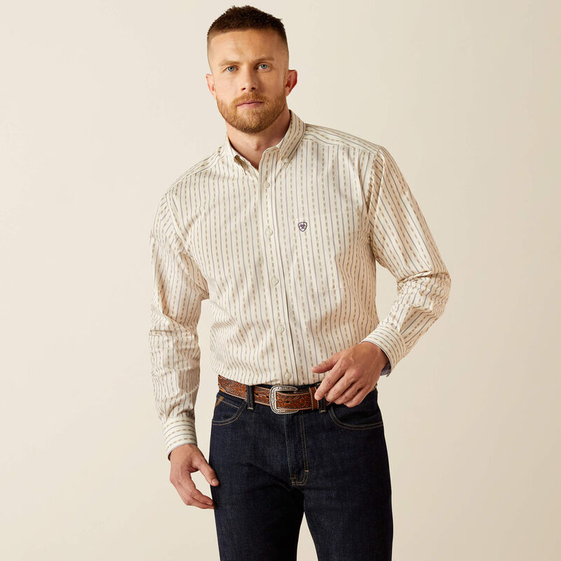 10058947 Mns Wf Randall Classic Fit Shirt - Off White Off white