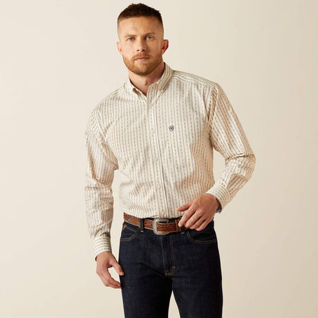 10058947 Mns Wf Randall Classic Fit Shirt - Off White Off white