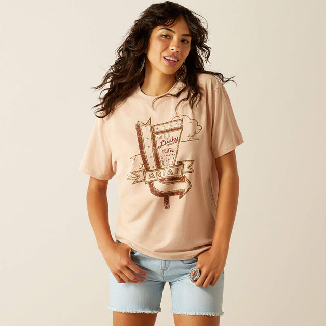 10060383 Wms Roadside T-shirt - Muted Clay Muted clay