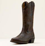 Ariat International Heritage R Toe Western Boot Burnished chocolate