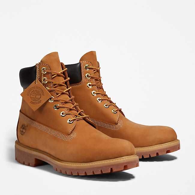 Timberland Men's 6" Premium Waterproof Boot Wheat Nubuck