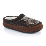 Acorn Women's Forest Mule Slipper With Indoor/Outdoor Sole Chocolate Owl