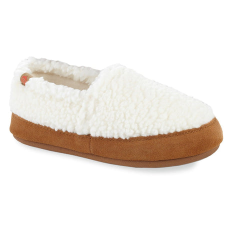 Women's Acorn Moc Slippers With Cloud Cushion Comfort Buff Popcorn