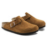 Birkenstock Boston Soft Footbed Suede Leather Clog - Mink Mink