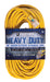 Electryx Heavy Duty Indoor/Outdoor Extension Cord - 12 Gauge - Yellow 100FT / Yellow