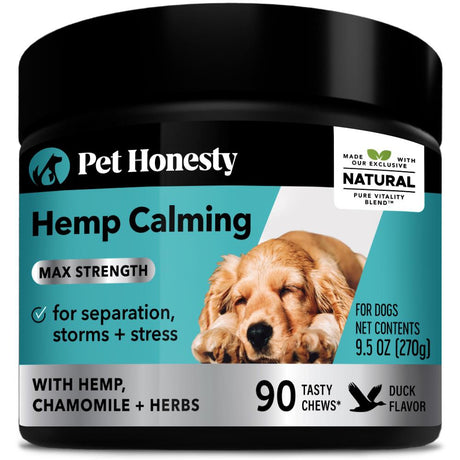 Pet Honesty Hemp Calming Max Strength Supplement Chews - Duck Duck