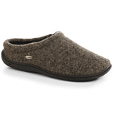 Acorn Men's Digby Gore Italian Wool Clog With Cloud Contour Comfort Greige Heather