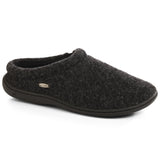 Acorn Men's Digby Gore Italian Wool Clog With Cloud Contour Comfort Black Tweed