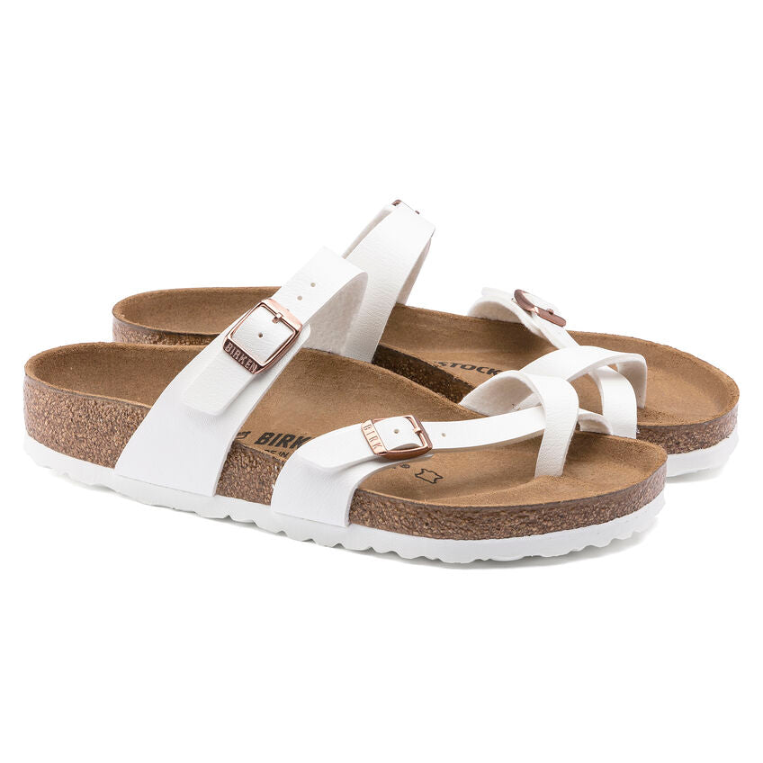 Birkenstock Women's Mayari Birko-flor Sandal Birko flor/white