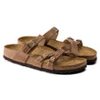 Birkenstock Women's Franca Oiled Leather Sandal Tobacco