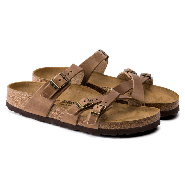 Birkenstock Women's Franca Oiled Leather Sandal Tobacco